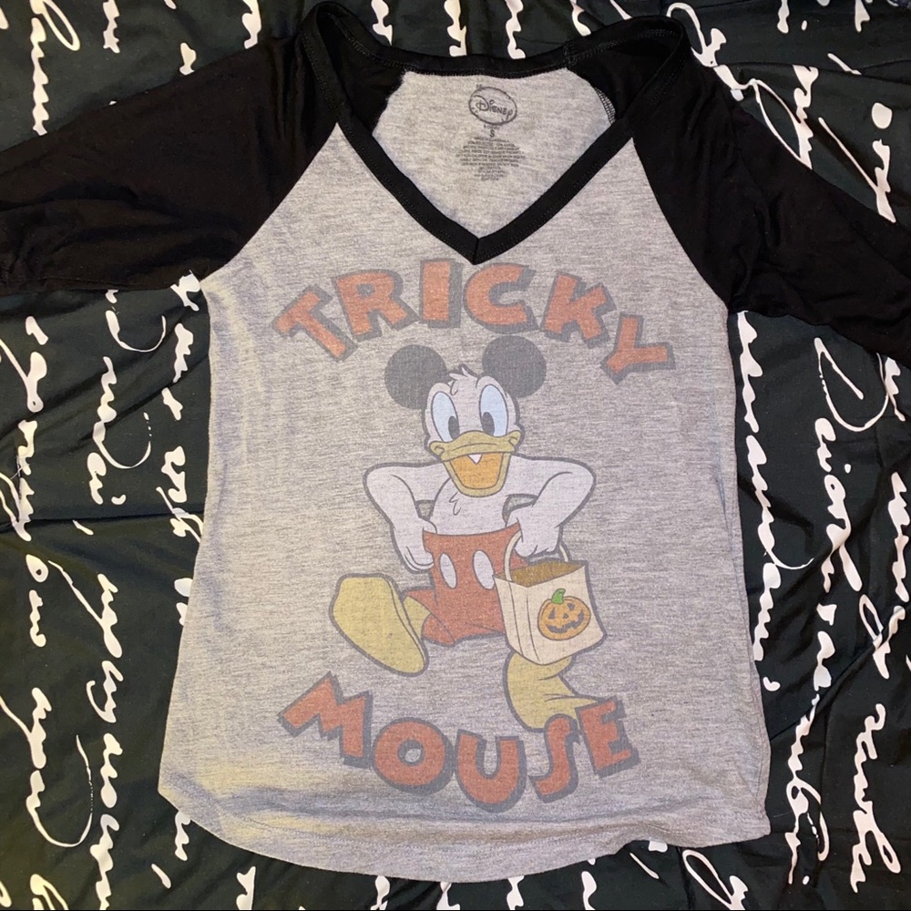 Disney Donald Duck Halloween Baseball tee